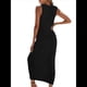 thumbnail image 3 of Traje de Baño de Crochet para Mujer, de , Sin Mangas, para Playa, de Verano Negro XL, 3 of 9