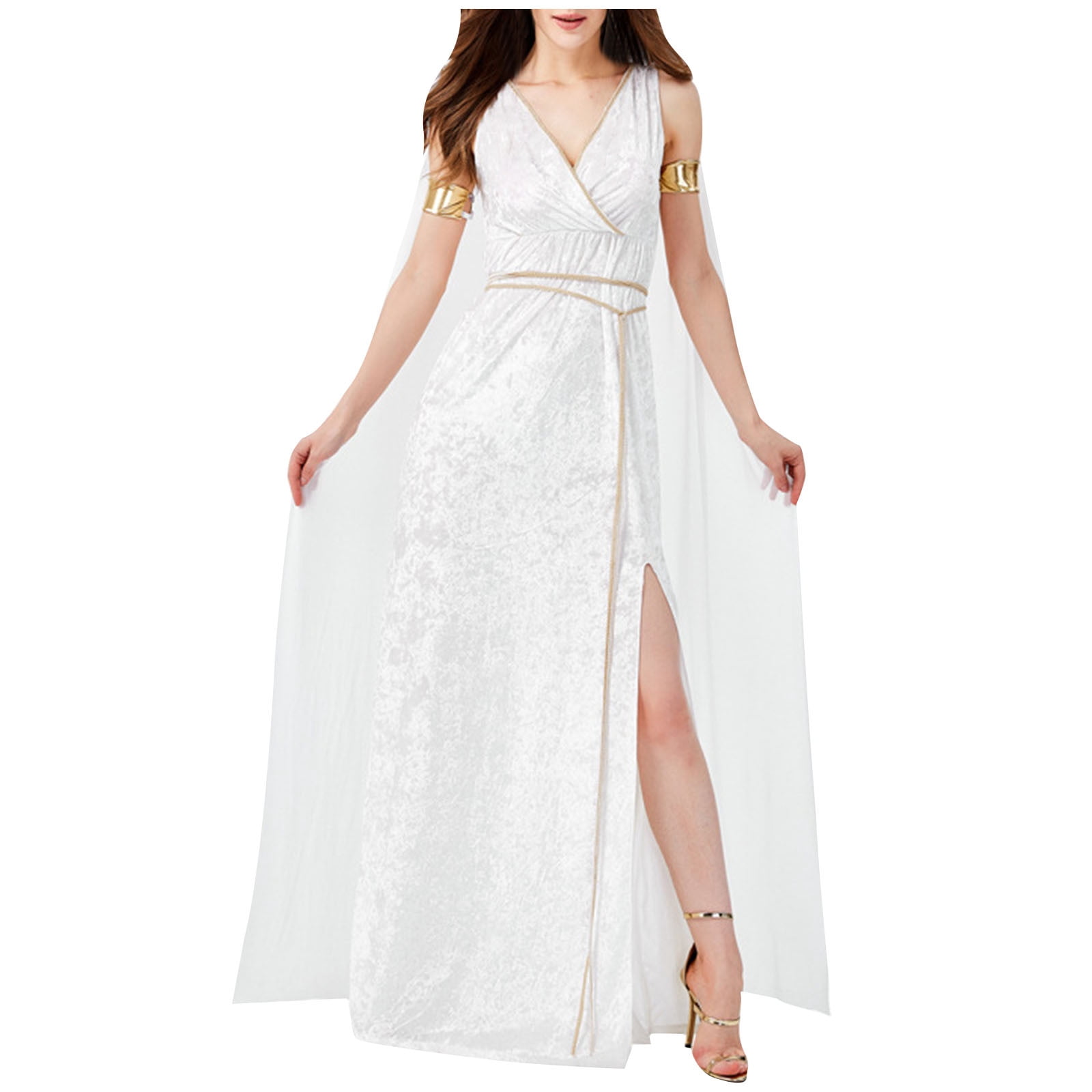 Kiplyki Gothic Dress for Women Ancient Greek Mythological Figures High Split White - Walmart Business Supplies Kiplyki Gothic Dress for Women Ancient Greek Mythological Figures High Split White - Walmart Business Supplies