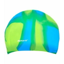 Sporti Silicone Swim Cap for Long Hair, Anti-Slip, Lightweight Performance