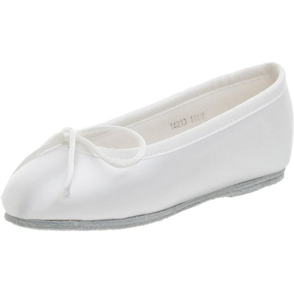 Touch Ups Ballet Flat (Toddler), White, Size Toddler 10.0