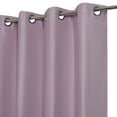 thumbnail image 4 of PiccoCasa 2Pcs Blockout Window Curtain for Kitchen, 52 x 95 inch Purple, 4 of 6