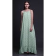 thumbnail image 3 of Bimba Robe de Nuit Pastel Menthe à Fleurs Roses pour Femmes, Nuisette Imprimée à Bretelles Spaghetti, Robe Maxi, Vêtement de Nuit, Très Grand, 3 of 5