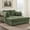 Green, variant on Euroco 66.5" Oversized Chaise Lounge Chair Indoor, Plush Chenille Upholstered Sofa Bed with Deep Seat & Soft Pillow Armrests,Comfy Sleeper Sofa Couch for Living Room Bedroom,Red Black
