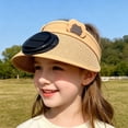 thumbnail image 5 of Kids Sun Visor Hat with Fan Cute Boys Girls UPF50+ Summer Beach Hat Cooling Outdoor Tennis Golf Visors Caps 3-10Y, 5 of 5