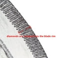 thumbnail image 6 of JINGLING 6" inch 150mm Diamond Lapidary Saw Blade Notched Rim 0.6mm Tools for Stone, 6 of 10