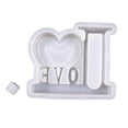 thumbnail image 1 of Molde de silicona para jabón con forma de corazón, ideal para manualidades y decoración. amor 1, 1 of 8