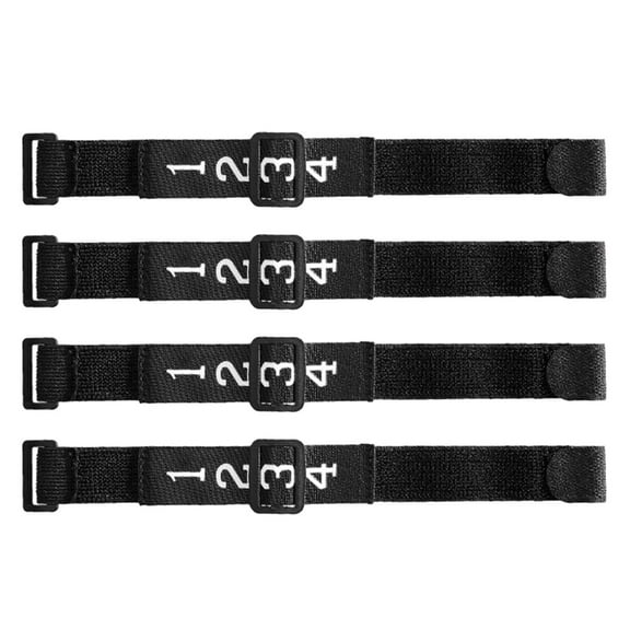 HOMEMAXS 4pcs Referee Indicator Football Down Indicator Football Gear Football Numbered Band