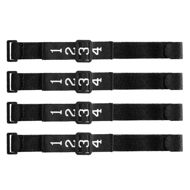 Muñequera de equipo de árbitro de fútbol, accesorios de árbitro, equipo práctico de árbitro de fútbol, 4 Uds.