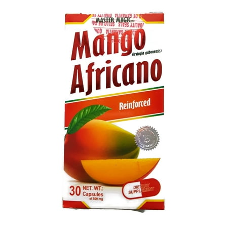Mango Africano Reinforced, Master Magic Weight Loss Original Version 30 Caps Bottle