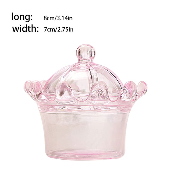 maskred 12pack/lot Crown Fillable Party Favor Boxes For Candies Compact And Lightweight Decorative Pink+12pcs