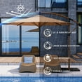thumbnail image 3 of COSIEST 8ft 360° Rotating Cantilever Umbrella，Outdoor Patio Umbrella, 3 of 7