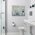 thumbnail image 3 of Farmhouse Flower Bathroom Decor Wall Art Rustic Flower Every Day Is A Gift Butterfly Floral Pictures Wall Decor Canvas Painting Prints Artwork Home Decorations Framed for Bedroom Living Room 16"x12", 3 of 6