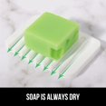 thumbnail image 4 of Jabonera de silicona con escurridor, jabonera para ducha de baño, jabonera, porta esponja para fregadero de cocina, color blanco, 4 of 4