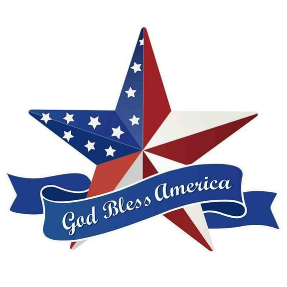 Qocolhg Rustic Hanging Metal American Flag Patriotic Barn Star Wall Door Yard Signs 4th of July Red White Blue Independence Memorial Day Decor Indoor Outdoor Stars Wreath Fourth of July Decorations