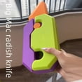 thumbnail image 2 of Giant oversized radish knife toy 3D gravity luminous carrot knife simulation decompression butterfly knife, 2 of 4
