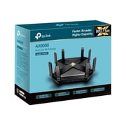 Archer AX6000 IEEE 802.11ax Ethernet Wireless Router - 2.4GHz Yes - 5GHz - 6000Mbit/s Wireless Speed - 8 x Network Port - 1 x Broadband Port - 2.5 Gigabit Ethernet - Desktop