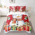 thumbnail image 2 of Castle Fairy Kids Children Xmas Snowman Twin Bedding Sets 7-Piece,Merry Christmas Gifts Bedding Comforter Set Microfiber,Happy New Year Breathable Sheet Sets,Ultra Soft Home Decor,Reversible, 2 of 8