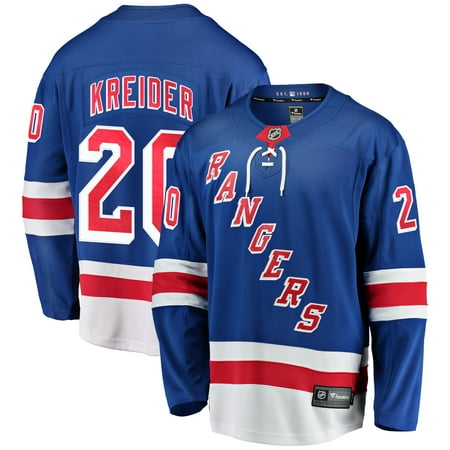 New York Rangers Team Clock - Chris Kreider New York Rangers Fanatics Branded Home Breakaway Player Jersey - Blue