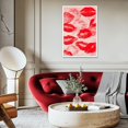 thumbnail image 3 of HAHDAXIA Toile Murale Rétro Funky à Imprimé Lèvres Art des Années 70 Impression Lèvres Rouges Affiche d'Art Mode Affiche Baiser Psychédélique Impression Peinture Décoration Murale pour Salon Chambre Bar Maison d'Été 12x16 Po Sans Cadre, 3 of 7