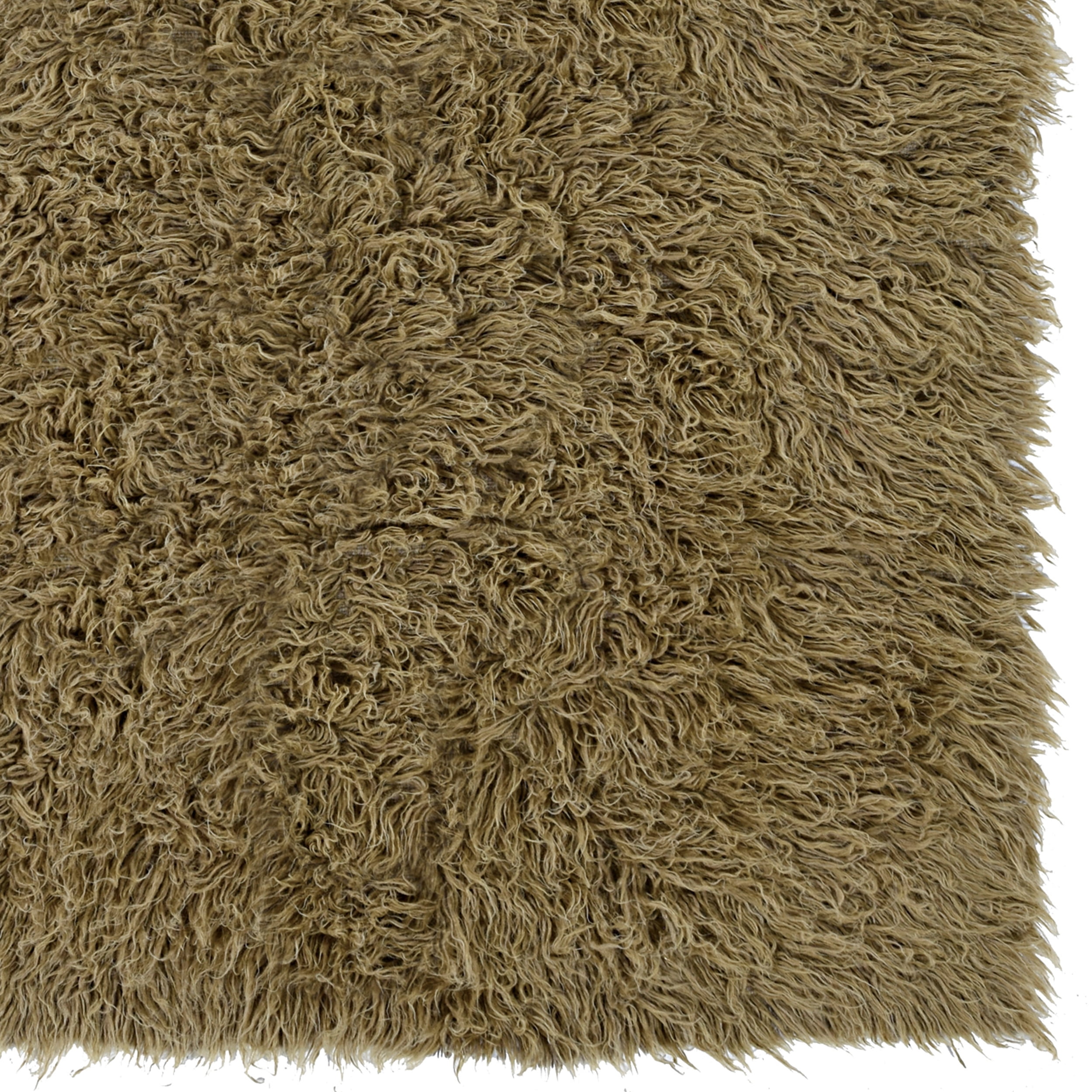 3A Flokati Rug 2000Gr Mushroom 3x5 Hand Woven 100% Zealand Wool