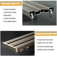 thumbnail image 2 of GXCZ Curtain Rods For Windows White/Champagne Conjoined Double Curtain Track, 70 75 80 85 90 100 500 600cm Custom Sliding Curtain Rail, Ceiling Twin Row Curtain Track System For Room/Dividers(Champagne,260cm(2 * 130cm)), 2 of 7