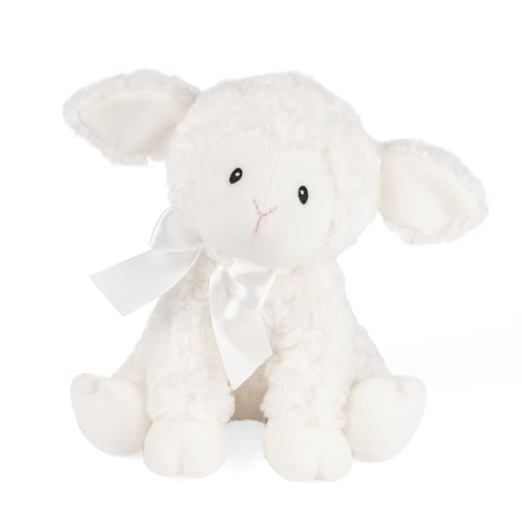 Collectible Baby GUND Lena Lamb Keywind Musical Plush, Plays Brahms’ Lullaby, Stuffed Animal Sensory Toy for Babies 10 Months & Up, White, 10”
