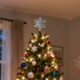thumbnail image 4 of Christmas Tree Topper Christmas Decorations 8" Silver Metal Glitter Tree Topper Snowflake for Christmas Tree Decorations Home Holiday Xmas Party Indoor Office Decor, 4 of 6