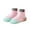 Pink, variant on WUXIAN Child Summer Autumn Comfortable Shoes Stripes Colorblock Mesh Breathable Floor Sneakers Soft Baby Footwear