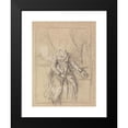 thumbnail image 2 of Benjamin West 19x24 Black Modern Framed Museum Art Print Titled - Costume Study for the Portrait of a Lady, 2 of 5