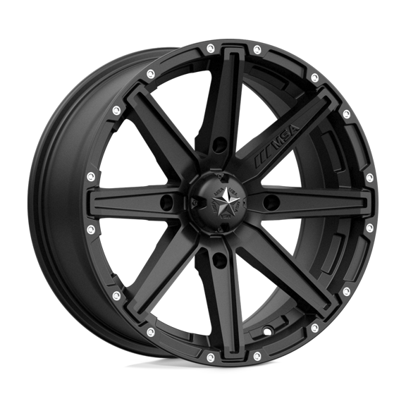 MSA Offroad Wheels Cast Aluminum Rim MA33 16X7 4X137 S-BLK 10MM, M33-06737
