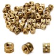 thumbnail image 1 of Wekity M3x4mm Female Thread Knurled Nuts Hx5mm OD Brass Threaded Insert Embedment Nuts Hydraulic Welded Joint Injection Molding Assortment Kit for 3D Printing Injection Molding 50PCS-0621, 1 of 5