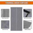 thumbnail image 3 of Magnetic Insulation Curtain Cotton Thickened Keep Warm Winter Hook & Loop Windproof Air-conditioner Summer Door Curtain, 3 of 5
