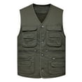 thumbnail image 2 of IROINNID Men's V-Neck Sleeveless Solid Color Casual Outdoor Vest Jacket Lightweight Vest With Pockets, 2 of 9