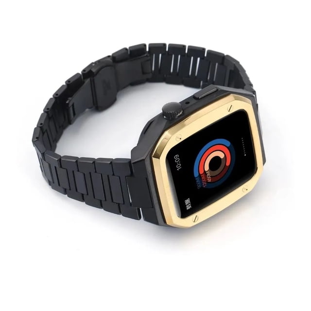 Correa Acero Inoxidable Eslabones De Lujo Para Apple Watch con Case