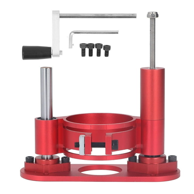 Base elevadora para fresadora, altura máxima de 47 mm, aleación de aluminio, varilla de acero inoxidable, base para mesa elevadora para carpintería