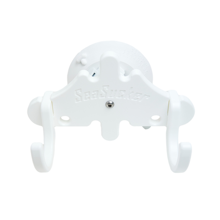 SeaSucker Multi Purpose Hook SM2860W 4-1/2 Inch SeaSucker Vacuum Mount; To Hang Hose/Rope And Backpack; 6 Inch Wide; White; Single