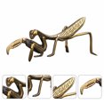 thumbnail image 3 of 1Pc Simulation Mantis Statues Brass Mantis Sculpture Desktop Decoration, 3 of 9