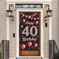 thumbnail image 5 of Pink Glittery 40 Birthday Banner with Balloons Fireworks and Cake Background Backdrop for Birthday Party Photography Props Party Decorations Happy Birthday Celebration Decor, 5 of 8