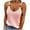 Pink, variant on JINMGG Fashion Womens Summer Casual Solid Color Round Neck Sleeveless Tops Blouses Purple L