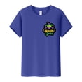 thumbnail image 4 of Outfmvch T-Shirts Mardi Gras pour Femmes, T-Shirts Graphiques, T-Shirts de Carnaval, Vêtements Mardi Gras, T-Shirt à Manches Courtes Col Rond Imprimé Lettre Bleu P, 4 of 4