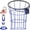 Blue B, variant on Basketball Net Black B Heavy Duty Rustproof Steel 12-loop Replacement for Indoor Outdoor Hoops