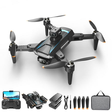 Adoonk Drone with Camera Brushless Motor 4K Dual-Camera HD Drone 2 Rechargeable Batteries 30 Mins Beginner-Friendly One Key Take Off