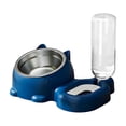 thumbnail image 1 of EGNMCR Cats Bowl Two In One Drinking Water Dog Water Bowl Rice Bowl Pet Bowl Drinking Water Feeding All One Suitable For Dogs And Cats To Live And Drink Water Plastics cat bowl, 1 of 5