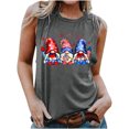thumbnail image 1 of Qiopertar Blouse Sans Manches Imprimée Mode Décontractée pour Femmes Col Rond Sexy Pull-Over Slim Offres de la Semaine Liquidation à Moins de 5$ jusqu'à 90 % de Réduction, 1 of 4
