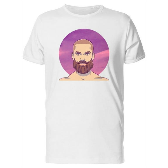 Bearded Man On Beach T-Shirt Men -Image by Shutterstock, Male x-Large