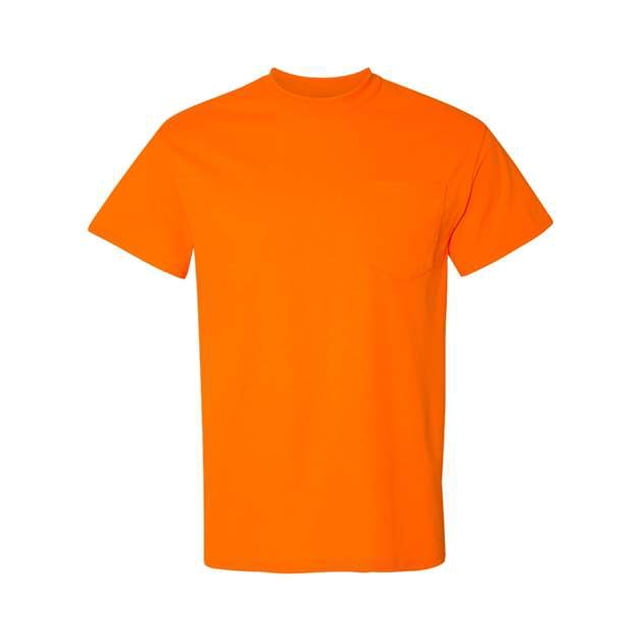 Gildan Adult 5.5 oz., 50/50 Pocket T-Shirt LS Naranja Gildan 8300