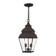 Livex Lighting - Exeter - 2 Light Outdoor Pendant Lantern Bronze Finish with