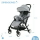 thumbnail image 5 of Carriola de bastón para bebé con arnés de 5 puntos, plegable, portátil y reclinable color Gris Gaon Baby Carriola, 5 of 8