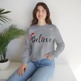 thumbnail image 4 of Believe - Christmas design Unisex Heavy Blend™ Crewneck Sweatshirt, 4 of 4