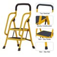 thumbnail image 3 of Beuway 2 Step Ladder with Handrails,38.97" Foldable Step Stool for Adults(Yellow), 3 of 7